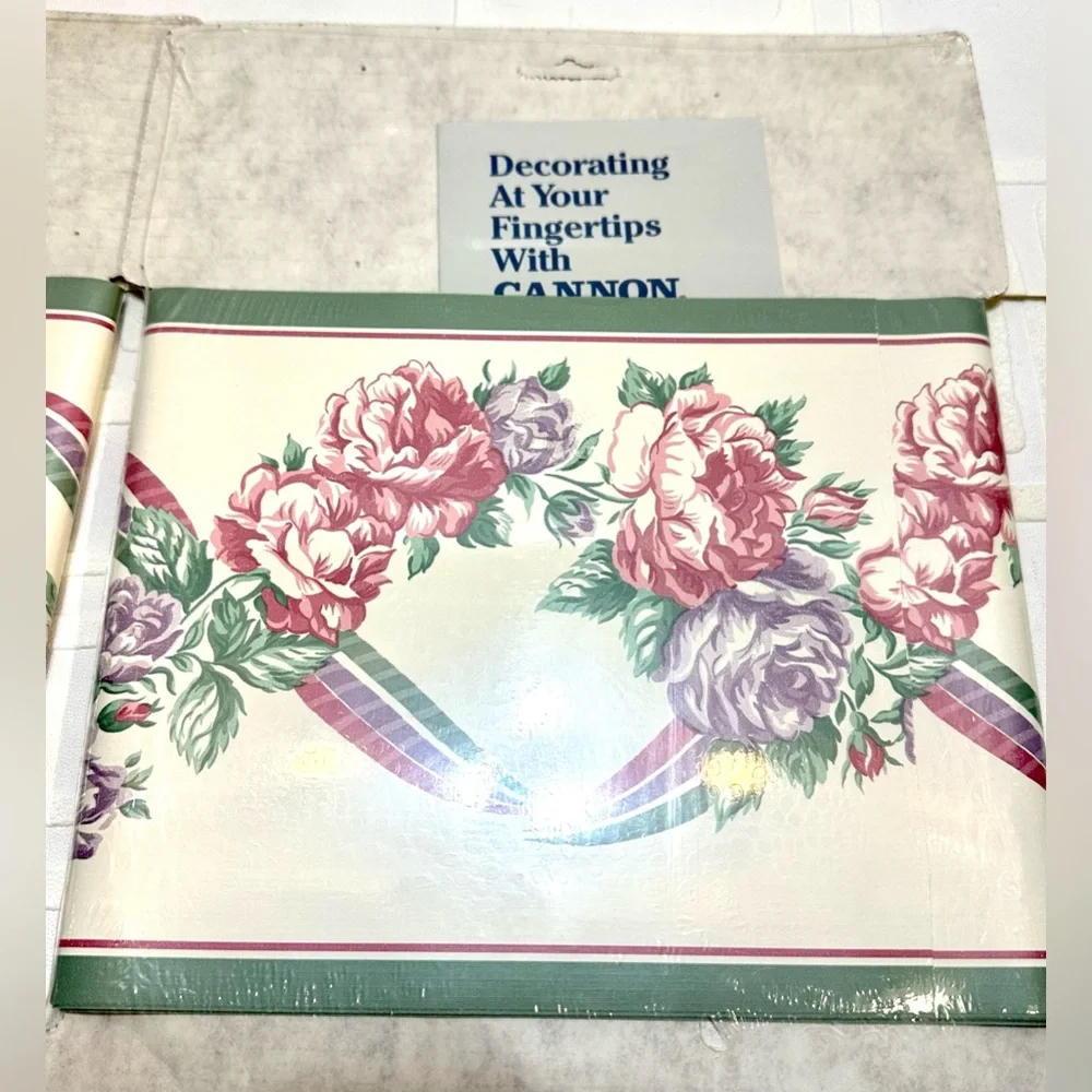 Vintage Cannon Coordinated Borders Floral Wall Paper 5yds (6)